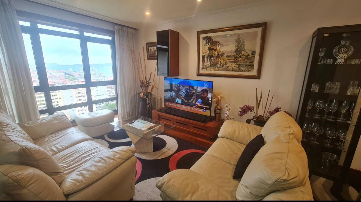 Fabuloso Apartamento Con Vistas A La Ria De Vigo Bagian luar foto
